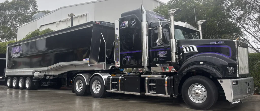 Miners Transport Tip Truck