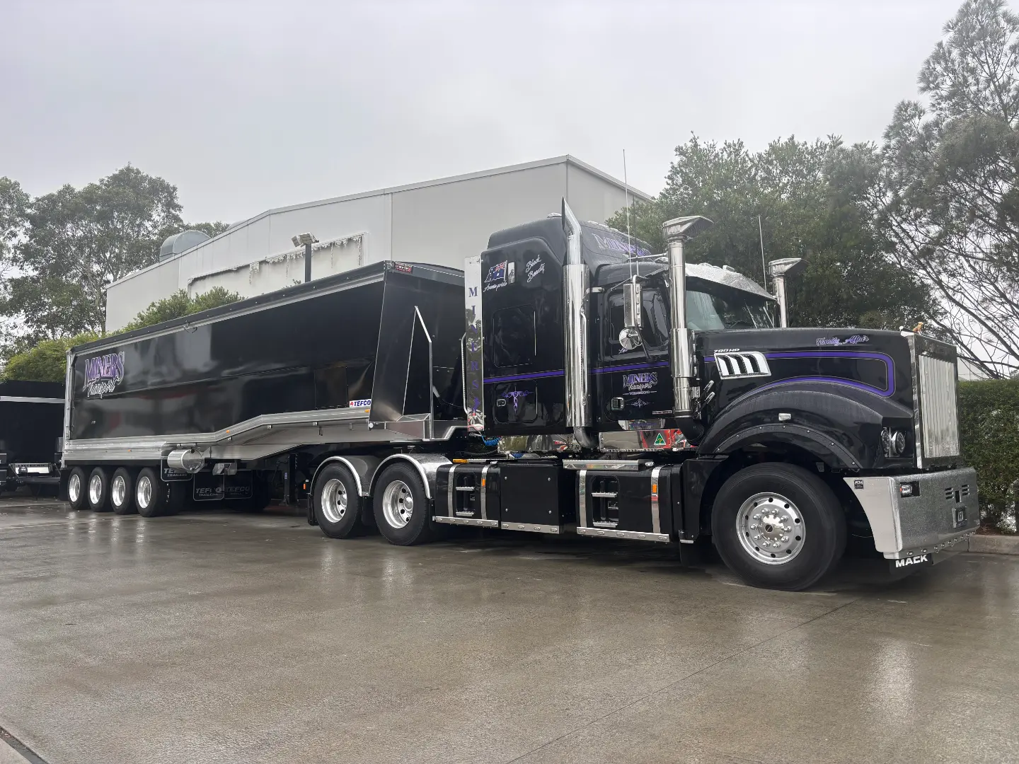 Miners Transport Tip Truck